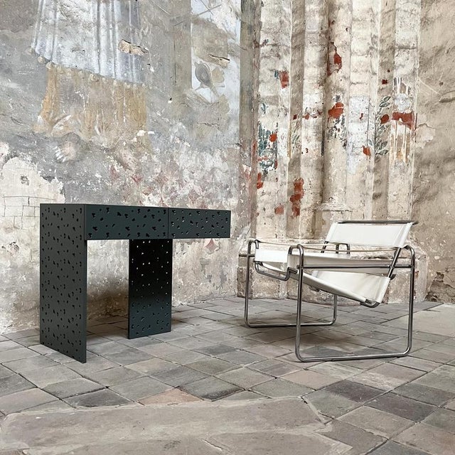 Not Yet Made - Made To Order Medium Subtle Ecru W(hole) Console Desk by Majbele For Sale - Image 5 of 7