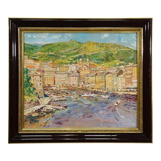 Alexander Michael Oil Painting – Bastia, Corsica, 1978 For Sale