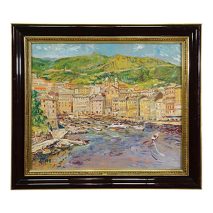 Alexander Michael Oil Painting – Bastia, Corsica, 1978
