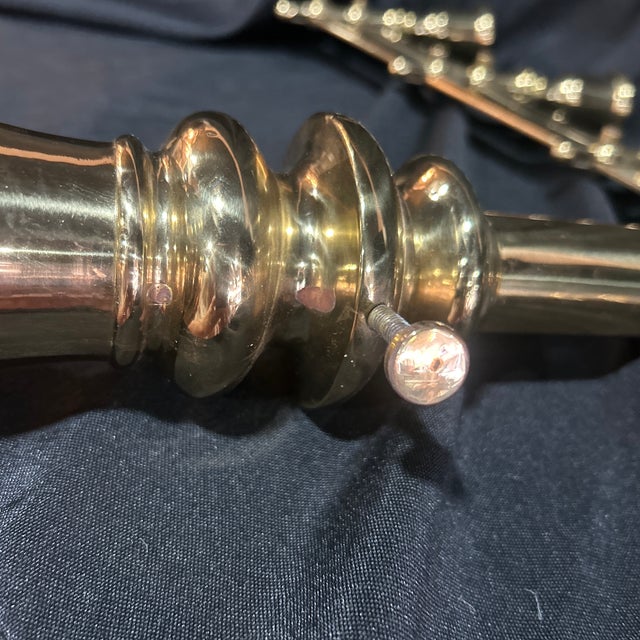 1890 Brass Candleholder For Sale - Image 10 of 10
