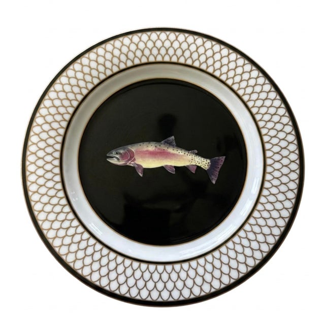 Designed by Lynn Chase for the celebrated American Waters collection, this set of four porcelain luncheon plates features...
