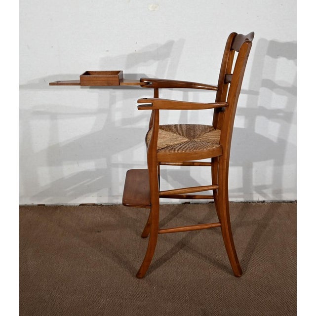 Late 19th Century High Chair in Solid Cherrywood For Sale - Image 6 of 18