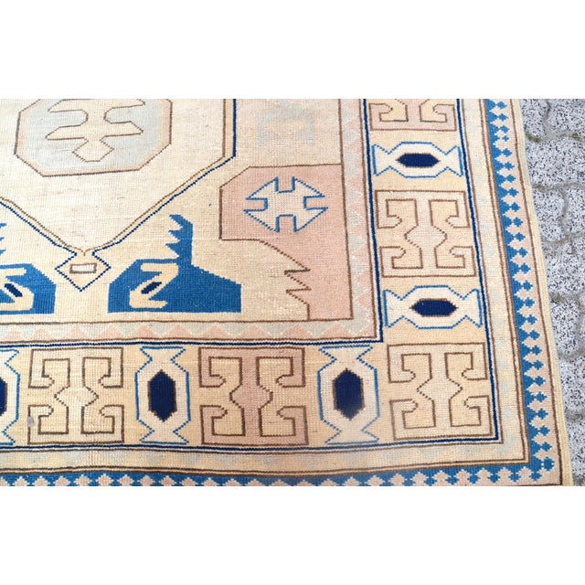 Oversize Handmade Oushak Handknotted Rug For Sale - Image 9 of 11