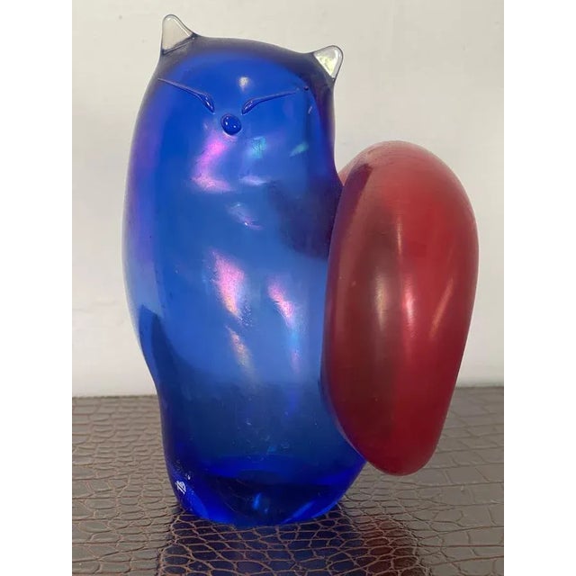 Glass Glass Cat by Moretti For Sale - Image 7 of 9