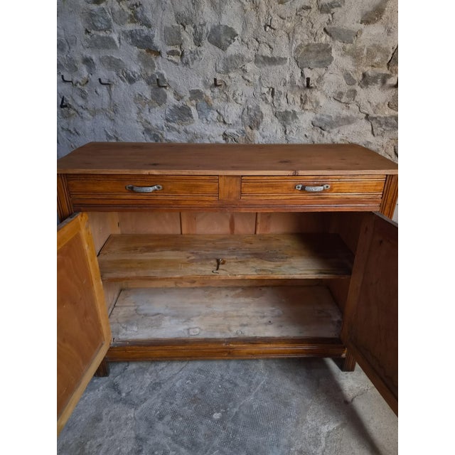 Rustic French Country Sideboard in Wood, 1950 For Sale - Image 4 of 18