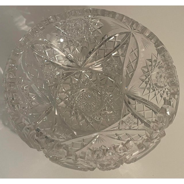 Antique American Brilliant Cut Glass Bowl Candy Dish For Sale In Philadelphia - Image 6 of 9