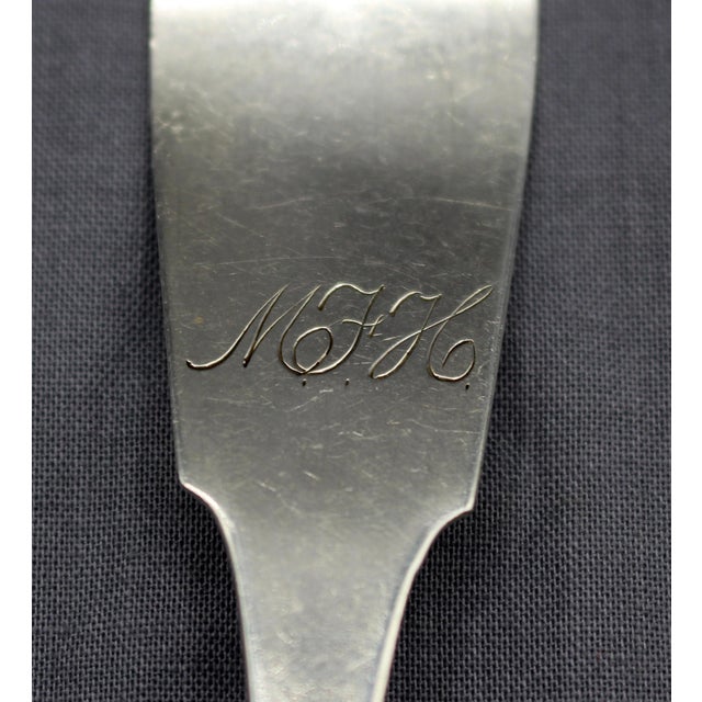 Mid 19th Century Mid-19th Century Set of Four Coin Silver Spoons by G. O. Conrad For Sale - Image 5 of 5