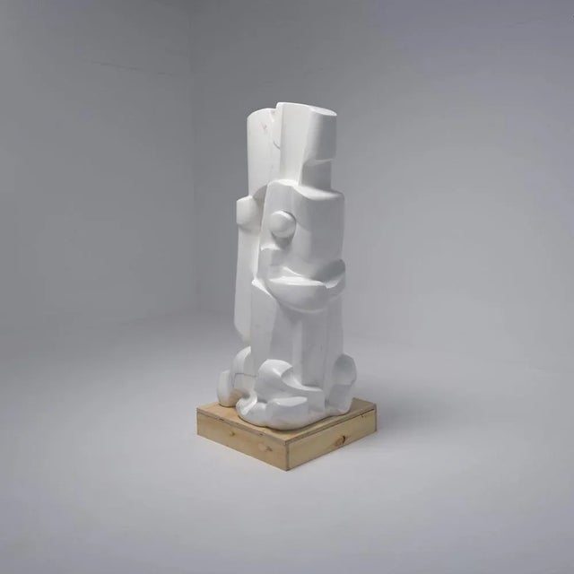 2000 - 2009 Jan Keustermans, Requiem 4 Abstract Sculpture, Marble For Sale - Image 5 of 18
