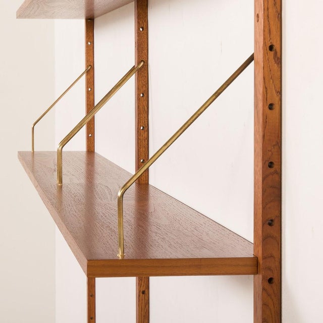 Mid-Century Danish Teak Wall Unit Is the style of P. Cadovius, 1960s, Set of 11 For Sale - Image 12 of 16