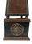 Animal Skin VTG Maitland-Smith Leather Obelisk Brass Sun Medallions Neoclassical 27x7” For Sale - Image 7 of 11