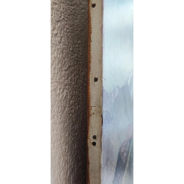 Ethevenon, Maria Zum Schnee Chapel, Oil on Canvas For Sale - Image 9 of 12