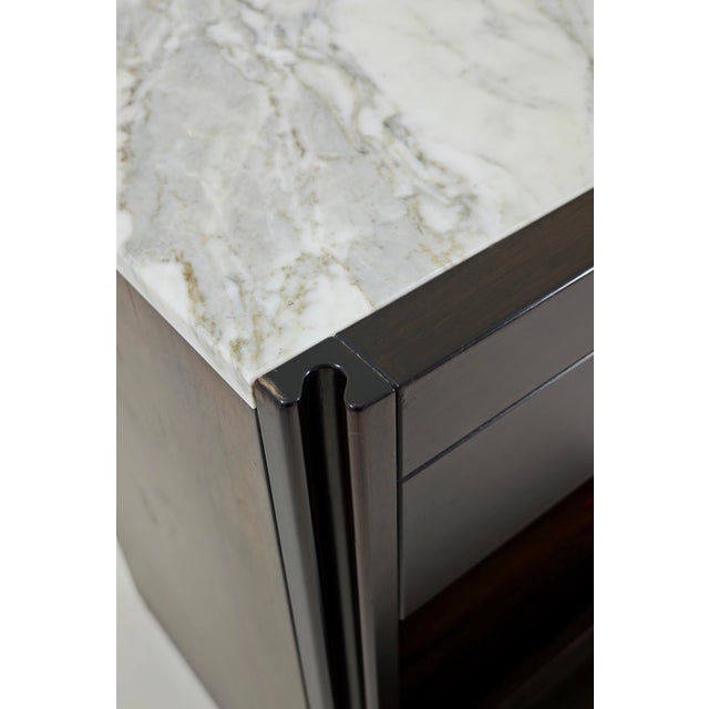 Brown 4D Bar Cabinet in Wood and Marble by Angelo Mangiarotti for Molteni, 1960s For Sale - Image 8 of 18
