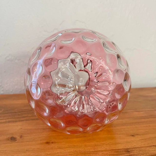 Glass Large Antique Rubina Inverted Thumbprint Pitcher For Sale - Image 7 of 7