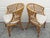 McGuire Pair of Vintage McGuire Rattan Barrel-Back Armchairs For Sale - Image 4 of 17