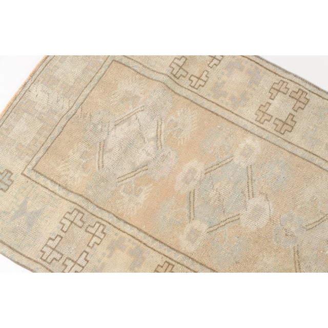 Mid 20th Century Small Anatolian Floral Carpet For Sale - Image 9 of 11