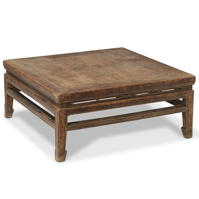 Low Square Elm Table, 1800s For Sale - Image 5 of 5