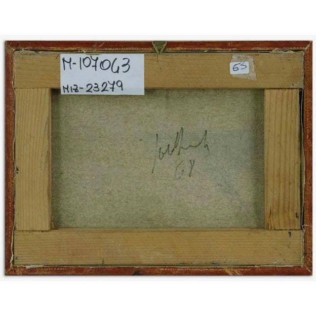 Modern Nazareno Gattamelata, Figure in the Shadow, Oil on Canvas, 1968 For Sale - Image 3 of 4