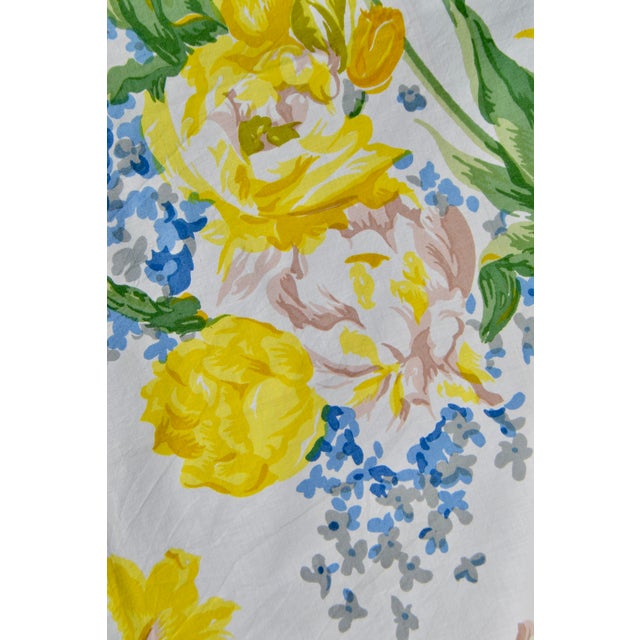 Textile Brunschwig and Fis “Tulip” Hand Printed Cotton Fabric Sample For Sale - Image 7 of 11