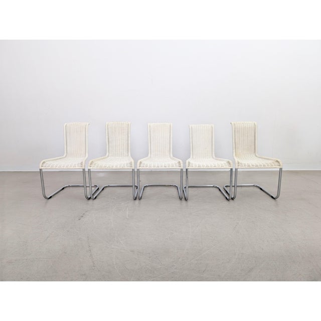 We are offering a beautiful set of five Tecta B20 cantilever chairs in a modern cream/beige color scheme for sale....