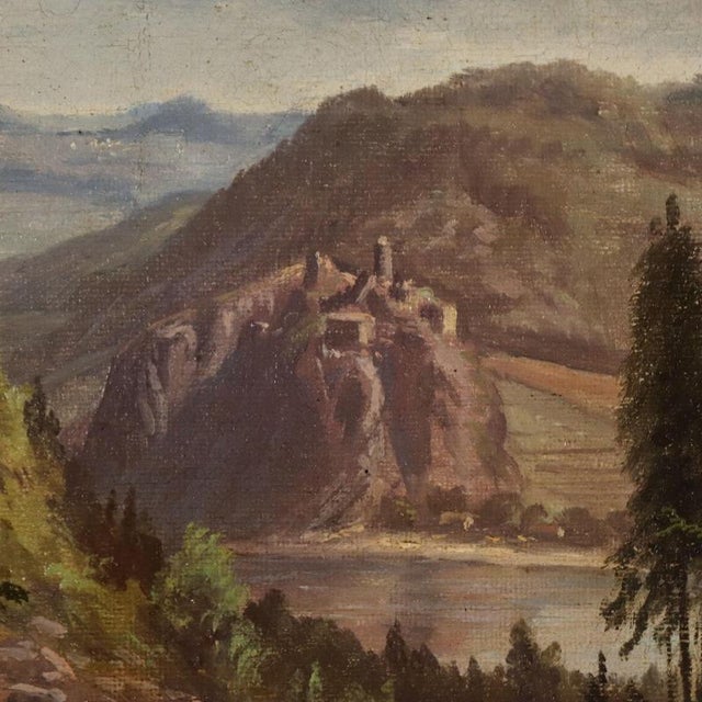 Ernst Gustav Doerell, Landscape, Oil on Canvas, Framed For Sale - Image 5 of 10