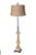 Wood Early 20th Century Extendable Wood Column Table Lamp For Sale - Image 7 of 8