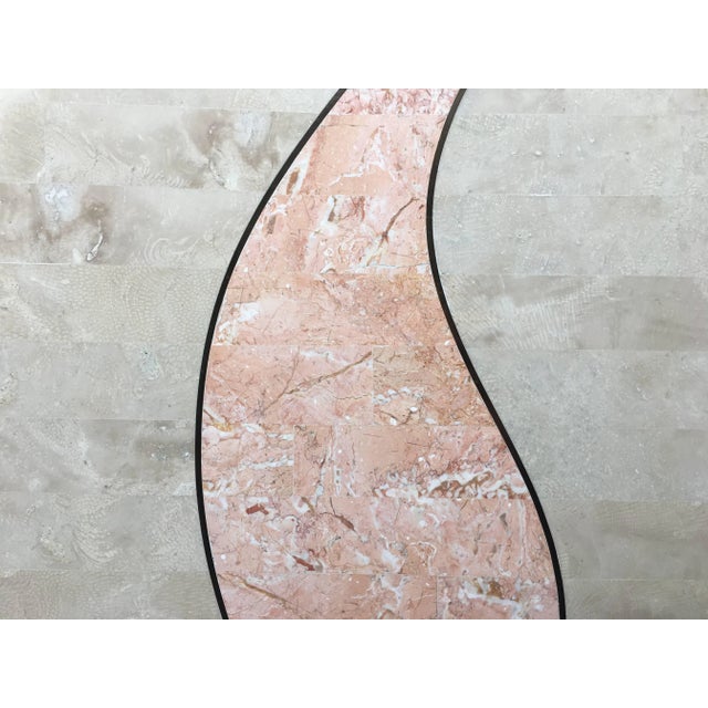 Modern Casa Bique Round Tesselated Fossil Stone Side Accent Table, Maitland Smith For Sale - Image 3 of 7