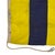 This vintage nautical signal flag is fully sewn from a thin cloth, possibly a blend of wool and synthetic fiber. Please...