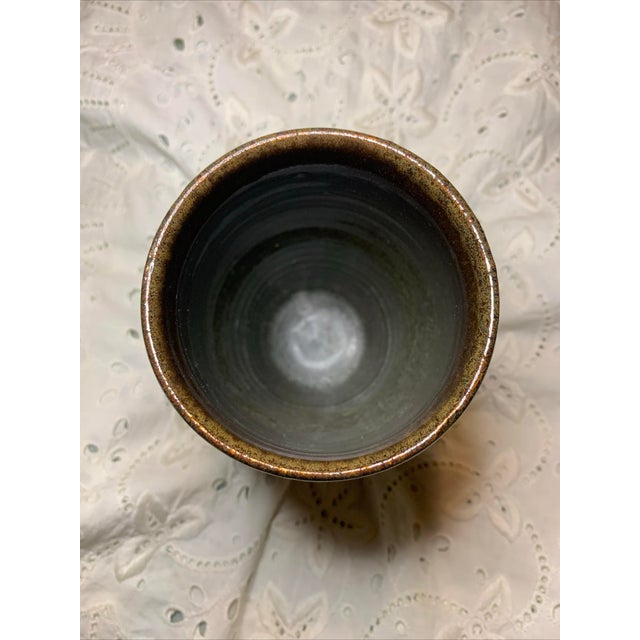 1990s Vintage Rowe Pottery Stoneware Pint Glass Beer Drinking Tumbler For Sale - Image 5 of 6