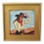 Impressionist Western Cowgirl & Horse Painting Including the Antiqued Gold Wood Frame For Sale