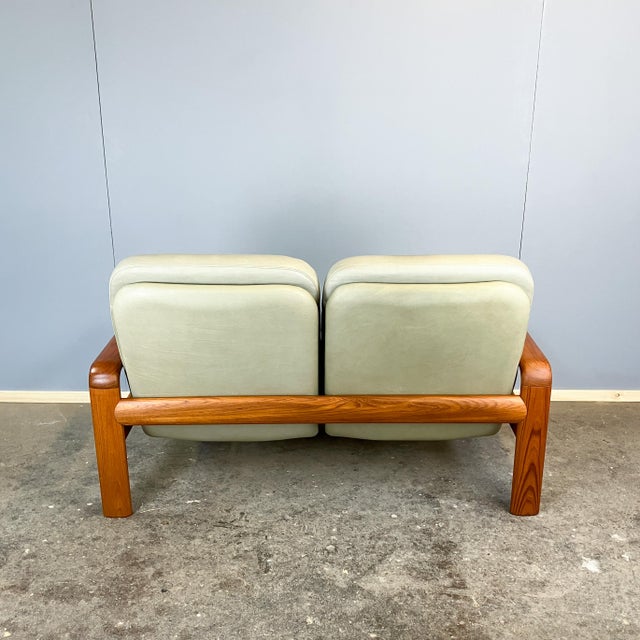 Sofas and Lounge Chairs in Teak and Leather from Dyrlund, 1960s, Set of 3 For Sale - Image 9 of 15