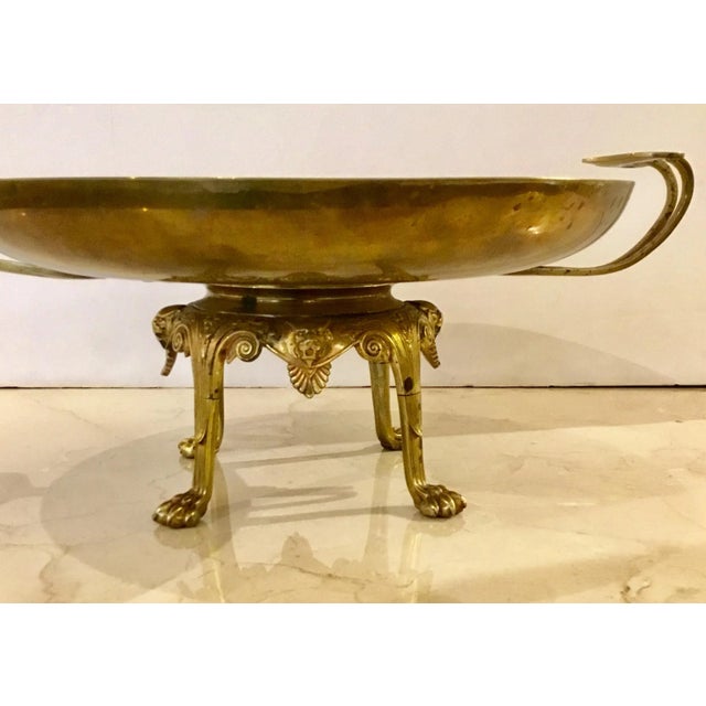 Unique Italian Grand Tour Brass Tazza Depicting The Grappalers, Circa, 1890