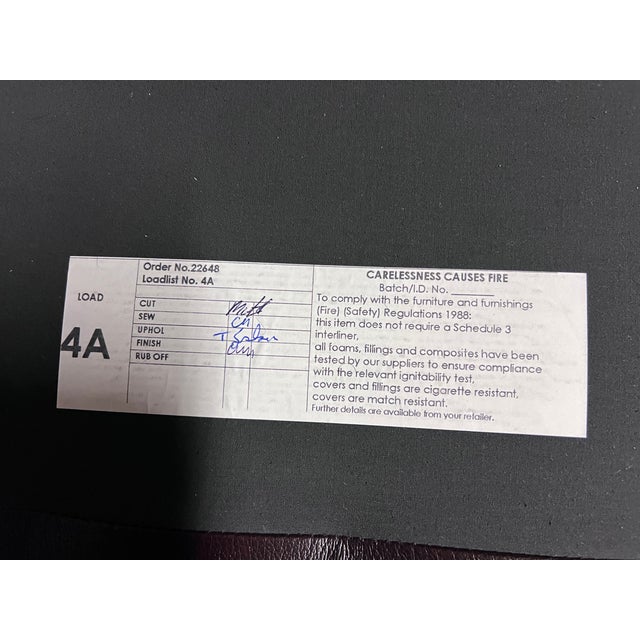 Brown Vintage English Chesterfield Sofa in Deep Burgundy Leather, 1990s For Sale - Image 8 of 9