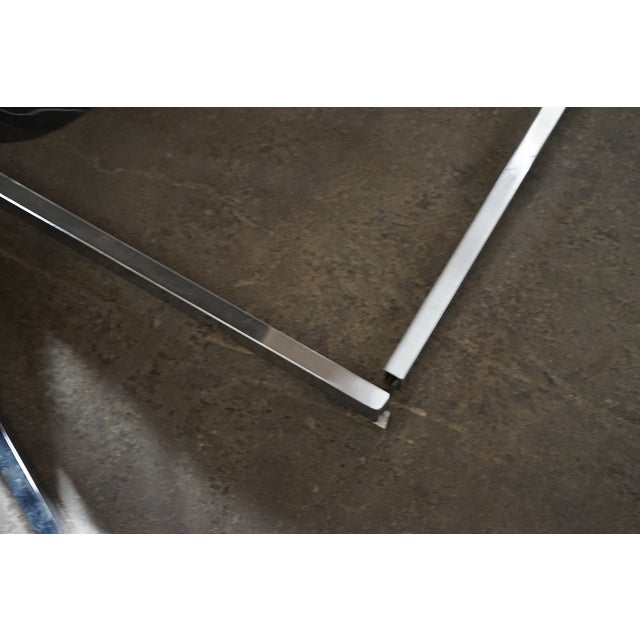 1970s Set of 6 "Z" Upholstered Dining Chairs With Chrome Frames by Milo Baughman for Dia For Sale - Image 12 of 12