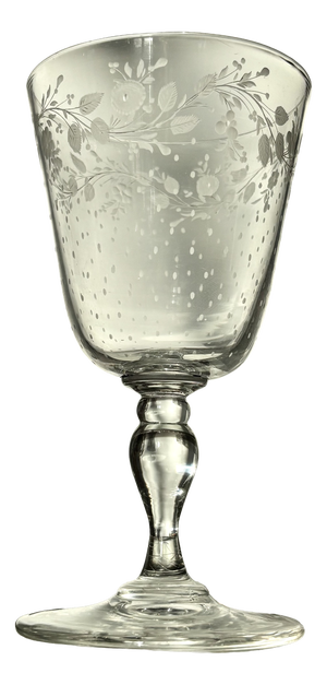 Water or Wine Glass from Baccarat, Early-Mid 19th Century