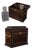 Bartley Inlaid Cherry Decanter Box Set For Sale