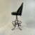 Black 1960s Mid-Century Wrought Iron & Black Leatherette Daystrom Barstools - Set of 4 For Sale - Image 8 of 13