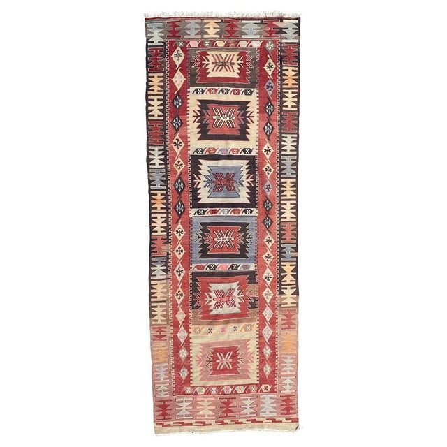 Vintage Turkish Kilim, 1960s For Sale - Image 14 of 14