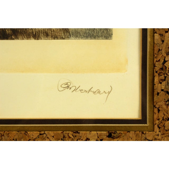 Paper Mid 20th Century Kurt Meyer Eberhardt Original Etching - Eagle, Signed For Sale - Image 7 of 11