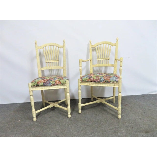Sigla Italian Country French Style Dining Chairs- Set of 6 For Sale In Philadelphia - Image 6 of 11