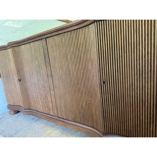 2020s Jonathan Charles William Yeoward Belleville Buffet Cabinet- Grey Fruitwood Finish For Sale - Image 5 of 12