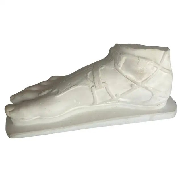 Classical Roman Classical Plaster Hermes Foot Sculpture by D Brucciani & Co, London For Sale - Image 3 of 13