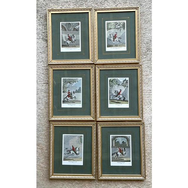 Celebrate the timeless elegance of classic sporting art with this exceptional set of six vintage equestrian engravings,...