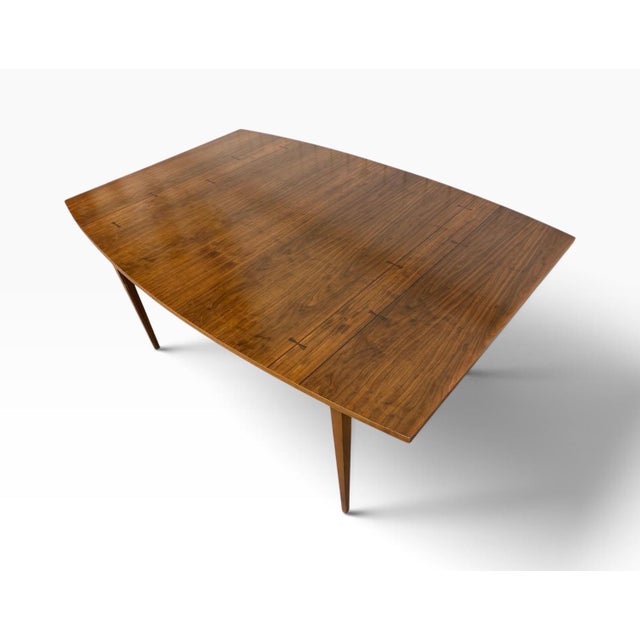 Mid-Century Modern Mid-Century Modern Lane Tuxedo Walnut Dining Table For Sale - Image 3 of 7