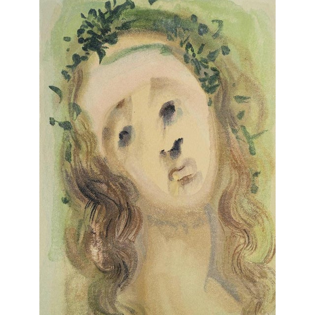 Salvador dali (1904-1989) purgatory 10: the virgin of the annunciation color woodcut unsigned on bfk rives vellum 26 x 33...