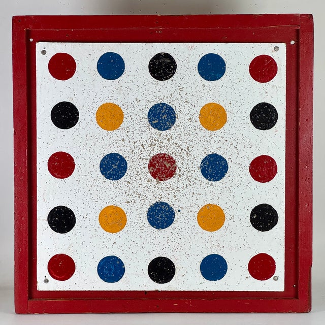 A rare to market vintage fairground / carnival hand painted dart board from the Early - Mid 20th Century. There were two...