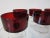 Durand Mid-Century Modern French J. G. Durand Arcoroc Ruby Dessert Glasses - Set of 6 For Sale - Image 4 of 10