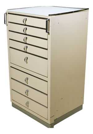 Metal Rolling Dental Cabinet with Drawers from Baisch, 1950s