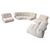 Modular Seating in Beige, Italy, 1970, Set of 4 For Sale - Image 4 of 6