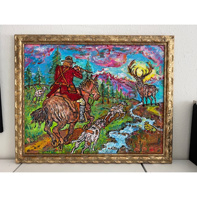 Serg Graff English Fox Hunt Equestrian Dogs Sporting Art Original Painting, Coa For Sale - Image 11 of 12