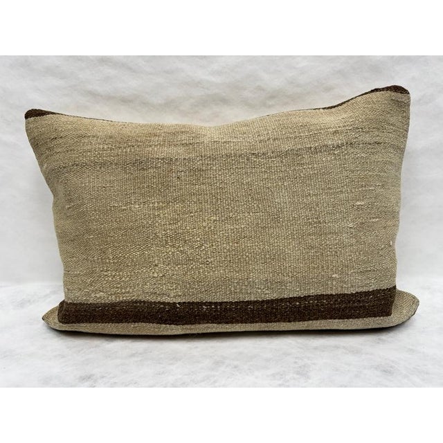 Turkish Hemp Pillow Cushion Natural Beige Brown Pillow Cushion Cover 16" x 24" #30272 Enhance your home decor with our...
